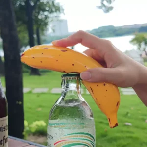 Banana bottle opener